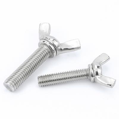 China Chinese factory direct sales 304 construction and installation 316 2507 2205 bolt nut and 904L M8 wing bolt wing bolt / wing screw butterfly nut stainless steel for sale