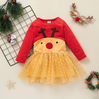 China Autumn Kids Clothing Girls Dress Christmas Regular Elegance Clothes Quality Dress Girls Designer Dress for sale