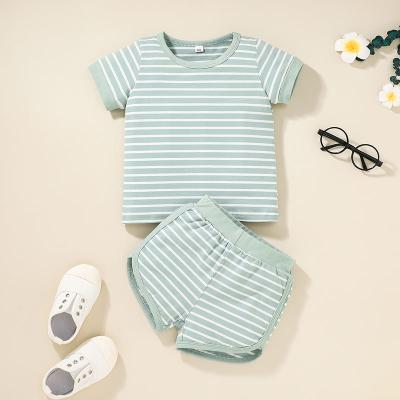 China Fashion Breathable Clothes Bulk Children's Clothing Baby Clothes 2 Piece Set Cotton Pajamas Set for sale