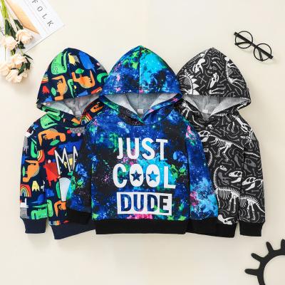 China Hot Selling Anti-wrinkle Cartoon Handsome Autumn Boy Clothing Fashion Sport Style Hooded Coat for sale