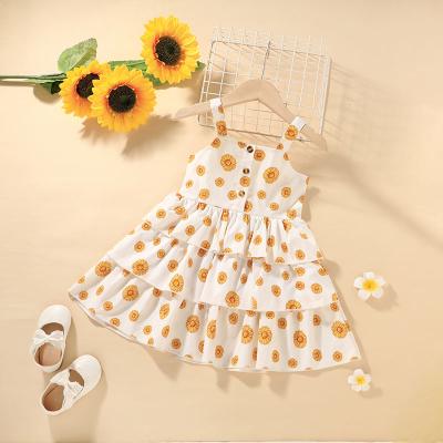 China England style boutique wholesale breathable girls dresses high quality suspender girls flower dress for sale