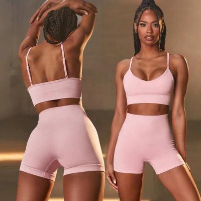 China Beautiful Fitness Underwear Sports Solid Color Summer Pants Jogging YOGA SHORTS Shorts Breathable Seamless Back Sleeve for sale