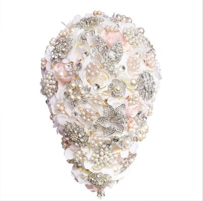 China Decoration Waterdrop Shape Wedding Bouquet Wholesale Artificial Flower for sale