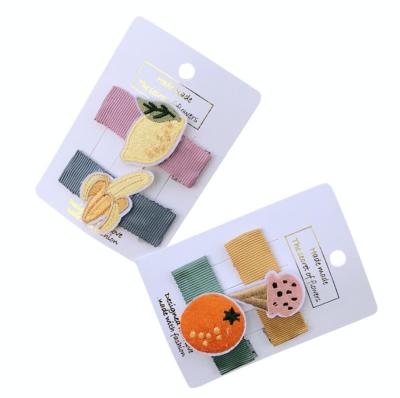 China Cute Fruit Smart Casual Decoration Ribbon Multicolor Hairpins For Kids for sale