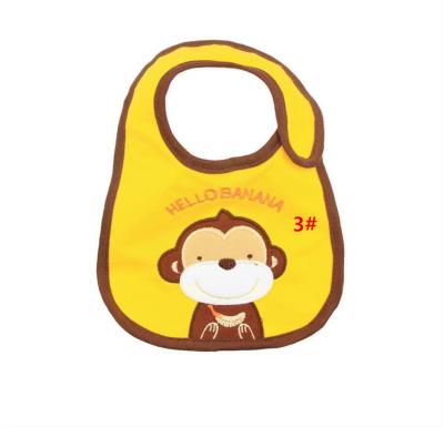 China Lovely Disposable Colorful Baby Animal Yellow Animal Dental Bib for sale