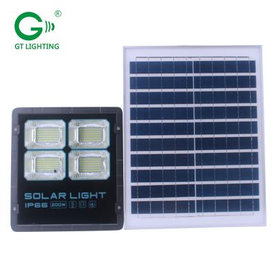 China Outdoor Garden IP65 Safety 300w 200w 100w Solar Powered Led Flood Lights for sale