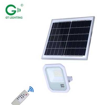 China High quality waterproof rating ip67 remote control 60w 120w 150w 200w solar garden led flood light for sale