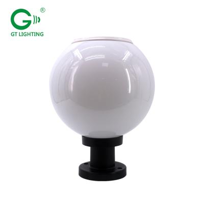 China High Power Aluminum Outdoor Waterproof 1.2W Round Post Post Aluminum Round 1.2W Garden Park Yard Pathway Solar Led Pillar Lamp for sale