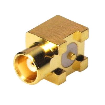 China MCX Jack SMT Right Angle Type 50/75 ohm F162-331X for sale