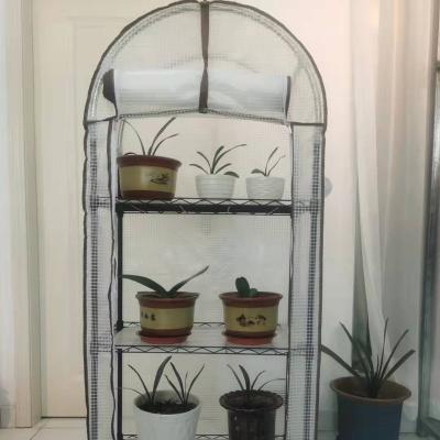 China Custom 3 Tier 5 Tier 4 Tier PE PVC Agricultural Greenhouses Small Mini Greenhouse Tent Garden Easily Assembled Indoor Hot Buildings for sale