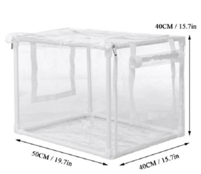 China PE PVC Factory Easily Assembled Indoor Outdoor Tent Keep Warm Mesh Mini Greenhouse Rainproof Gardening Flower Transparent Insect Cage House for sale