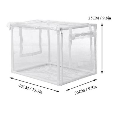 China Easily Assembled Green House Small Clear Plastic Frame Indoor Outdoor Garden Keep Warm Mini Greenhouse With Window for sale