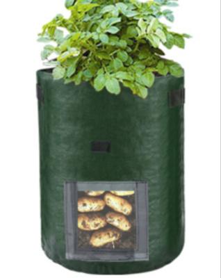 China Reusable Wholesale Custom Biodegradable Flower Garden Vegetable Potted Plant 10 Gallon Potato Felt Grow Bag for sale