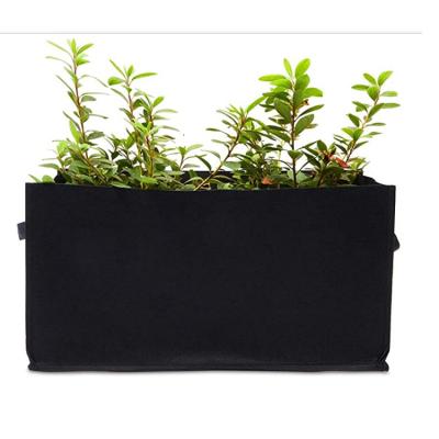 China Wholesale 3 Reusable Grids Felt Planter Grow Garden Bag For Planter Vegetables Cloth Bags for sale