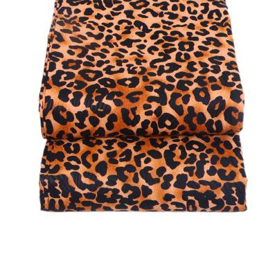 China Sustainable Wholesale High Quality 100% Cotton Wax Prints African Wax Fabric Leopard Print for sale