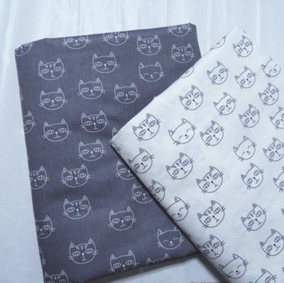 China Anti-Static Digital Printing In Cotton Fabric 100% Cotton Cat Printed Fabric for sale