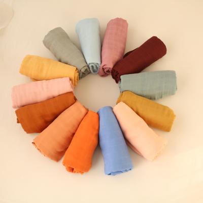 China Electric Organic Cotton Bamboo Muslin Wrap Blanket for sale