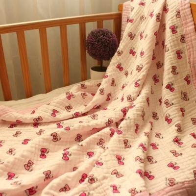 China Anti-pilling 2019 Warm 4 Layers Cotton Baby Wrap Blanket, Gauze Blanket, Baby Wrap for sale