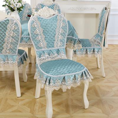 China Simple Wholesale Blue Armless Dining Chair Cover With Great Price for sale