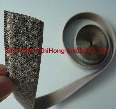 China Special Silver plated conductive anti electromagnetic radiation hook and loop for sale