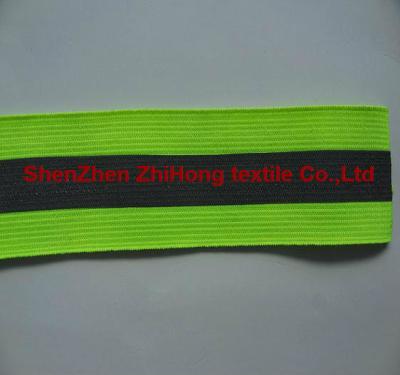 China Heat transfer printed Elastic stretch ribbon Reflective Belt en venta