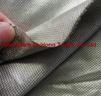 China Non-Toxic Electromagnetic-shielding silver-plated diamond lattice fabric for sale