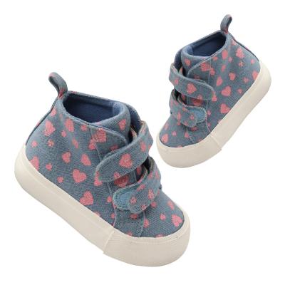 China Casual wear resistance / soft / / design professional girls non-slip wholesale children's shoes good quality print canvas shoes for sale