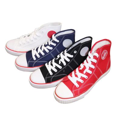 China Best Fashion Trend Wholesale Classic High Top Flat Comfortable Lace Up Flat Unisex Canvas Shoes for sale