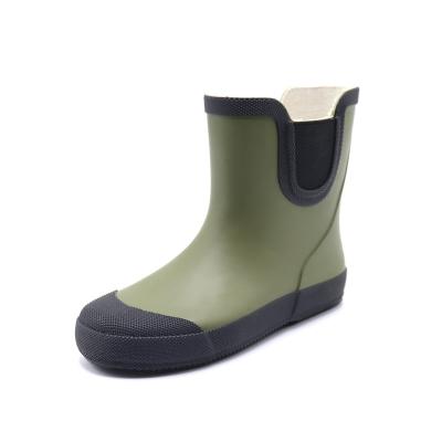 China Factory price wholesale fashion trend boots waterproof shoes rubber green rain boots raining shoes for kids for sale