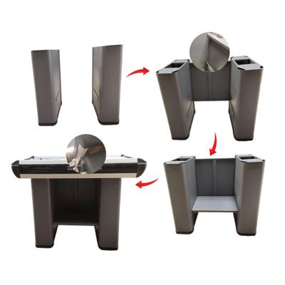 China Durable High Quality Cash Wrap Retail Store Counter Check Out Of Table Design Store Counter Stands for sale