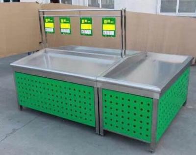 China /Supermarket Store Fruit And Vegetable Display Stand Single Side Customized Design Double Sided Shelf for sale