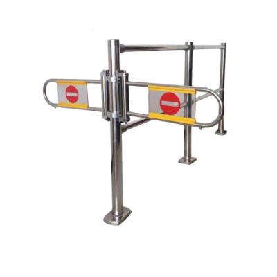 China Swing Exit Access Control Swing Gate Manual Control Supermarket Entrance Barrier Control Mechanical Manual Gate Turnstile for sale