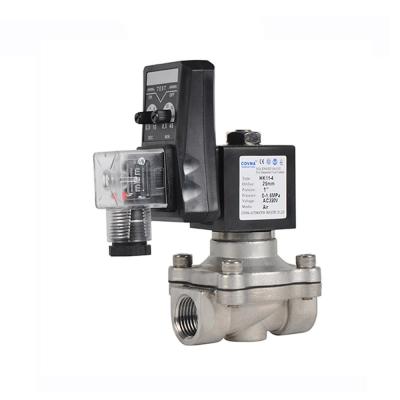 China COVNA DN25 1 inch 220V AC Normally Closed 304 Stainless Steel Timer Solenoid Valve for sale