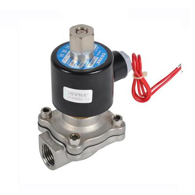 China COVNA General Way 2 24 Volt Diaphragm Solenoid Valve 304 Stainless Steel Solenoid Water Normally Open Electric Valves for sale