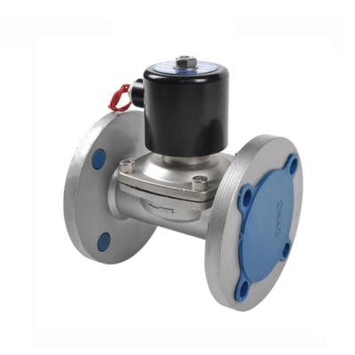 China COVNA DN100 4 Inch 2 General Way 24 Volt Diaphragm Solenoid Valve Gas Stainless Steel Flange Normally Closed Solenoid Valves for sale