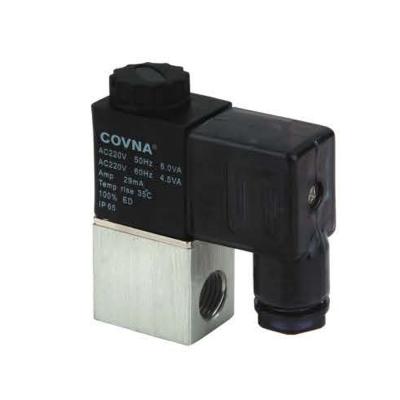 China COVNA General DN8 Aluminum Alloy Normally Closed 1/4 Inch 2 Way 12V Mini Air Solenoid Valve for sale