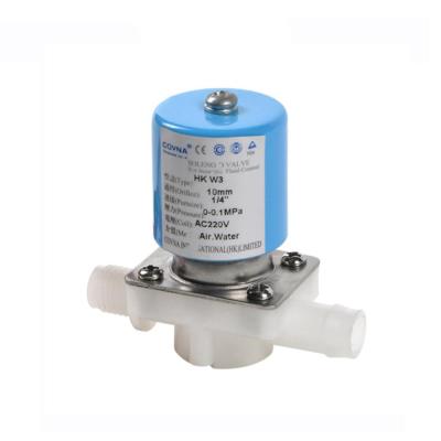 China General DC 12V Food Grade Drinking Water PVC Miniature Plastic RO Solenoid Valve for sale