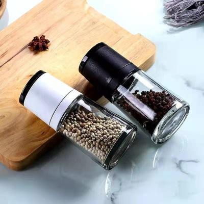 China Stainless Steel Manual Household Grinder Coffee Pepper Grinder Sea Salt Sea Salt Kitchenware Pepper Grinder Manual Glass Bottle for sale