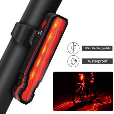 China 5LED and 1 Lanji BS05 5LED Bicycle Tail Light Bicycle Safety Bike Rear Laser 1Laser Light Tail Tail Lamp Warning FLASHLIGHTS Battery Seatpost à venda