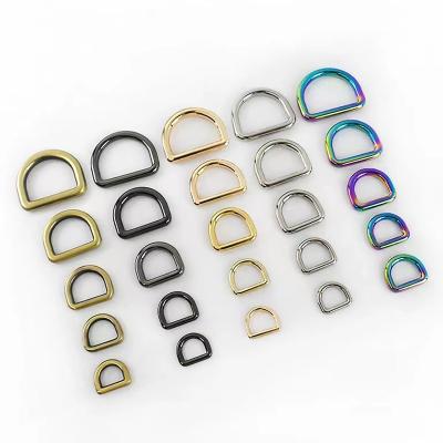 China Semi-Round D-Word Buckle Case Hardware D-Ring Buckle Seamless Environmentally Friendly High-Grade Zinc Alloy Eco-Friendly Metal for sale