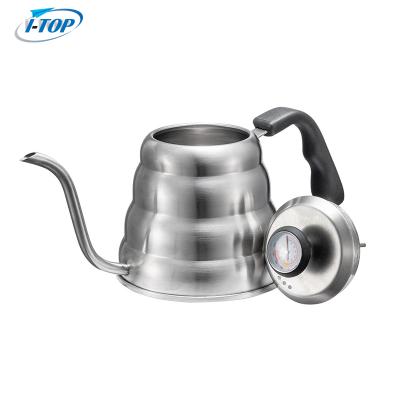 China Sustainable Stainless Steel Cloud Shape Retro Coffee Pot Coffee Drip Water Pitcher Water Kettle for sale