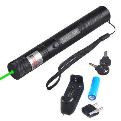 China Indicator 303 High Power 50mW 18650 Rechargeable Strong Green Laser Indicator for sale