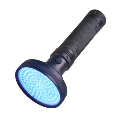 China Super Camping 395 nm UV Flashlight, 128 Led Urine Detector UV Torch 30W UV Led Flashlight Blacklight Flashlight for sale