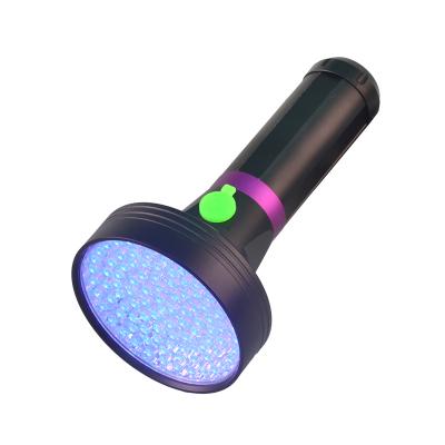 China Amazon Industrial Hot Agent Fluorescent Detection Black Light Torch 395nm 100 Led UV Flashlight for sale