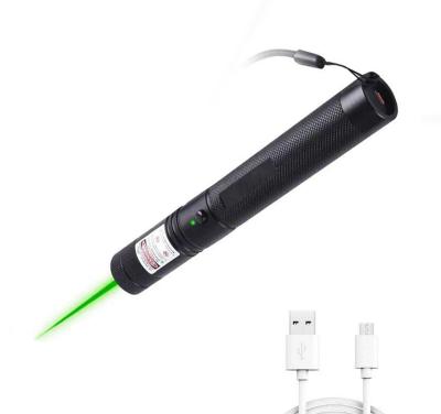 China USB Rechargeable Laser Pointer Stars Cat Toy Flashlight With Green Laser 303 USB Green Laser Pointer Pen for sale