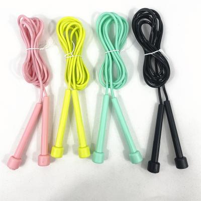 China Strength Training Kids Jump Rope PVC Jump Ropes Adjustable Plastic Solid Economic Models for sale