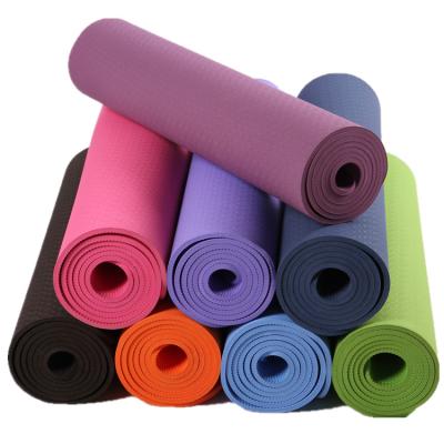 China Yoga/Pilates/Eco-Friendly Non-Toxic Non-Toxic Recycled Natural Single Layer Mat Yoga Tape Gym Fitness 6mm Wholesale for sale