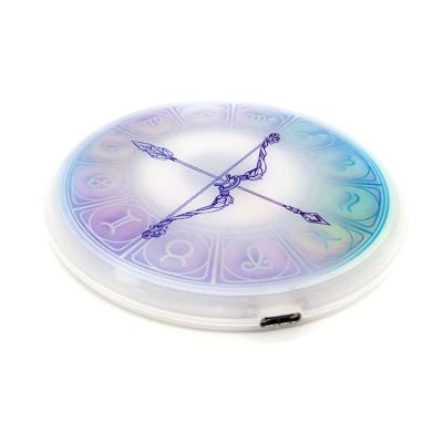 China New Creative Colorful Radio LED Mobile Phone Protection Wireless Charger Charging Magic Row for Android IOS for sale