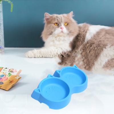 China New Design Sustainable High Quality Fashion Plastic Pet Feeder Bowl for sale