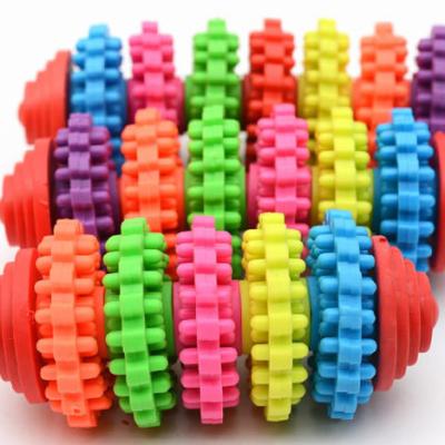 China High Quality Viable Multicolor Rotating TPR Dog Toy Develop Intelligence Resistant Slip Speed ​​Bite Pet Toy for sale